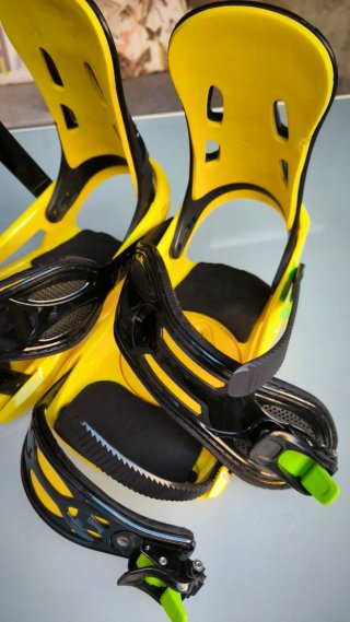 Fijaciones Snowboard Amarillas