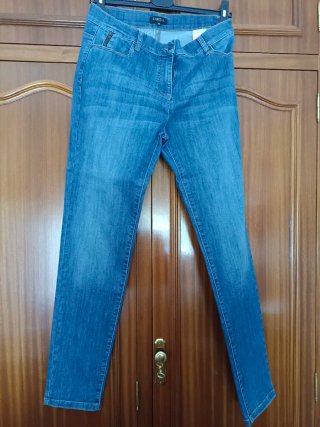 Pantalón vaquero Caroll mujer azul