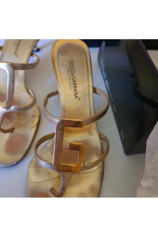 Sandali Dolce & Gabbana Oro Tg 36.5