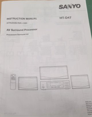 Procesador Sonido Sanyo HT-D47 AV Surround