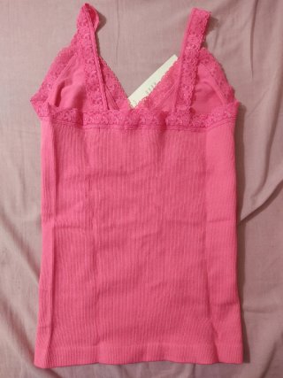 Camiseta interior Reductora Encaje Talla M Rosa