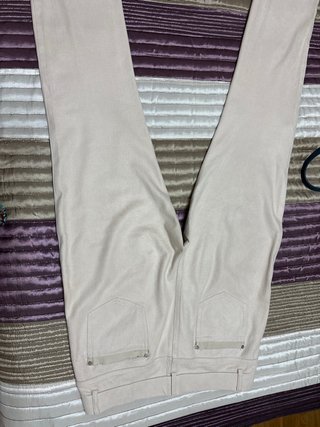 Pantalón Louna recto piel bolsillos