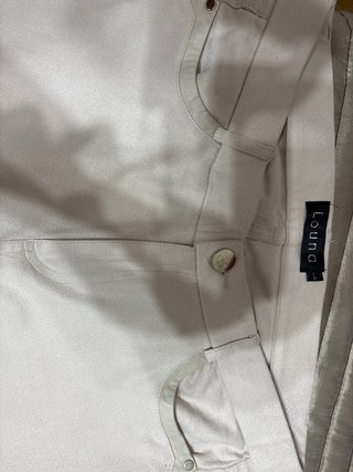 Pantalón Louna recto piel bolsillos
