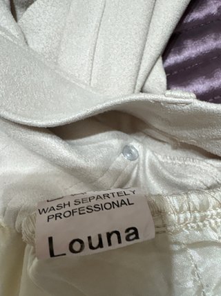 Pantalón Louna recto piel bolsillos