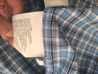 Vestido camisero Miu Miu cuadros azul y blanco