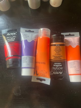 Lote 5 Pinturas Acrílicas Artix 75ml