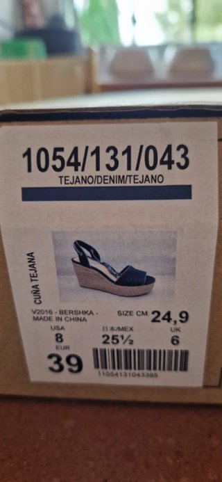 Cuñas vaqueras Bershka Talla 39