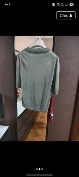 Maglia Tazenis donna S verde manica 3/4