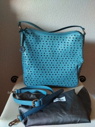 Bolso Tous Azul Perforado