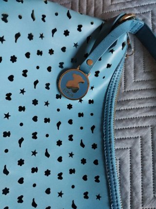 Bolso Tous Azul Perforado