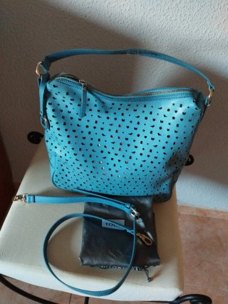 Bolso Tous Azul Perforado