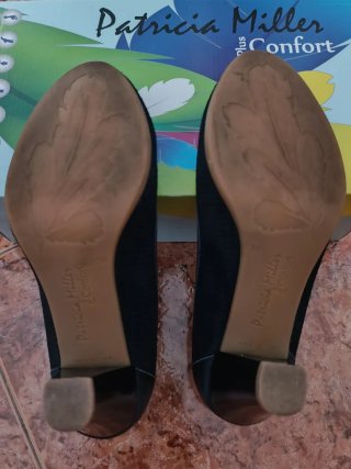 Zapatos tacón Patricia Miller Piel azul marino