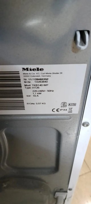 Secadora Miele 7kg A++ Condensación