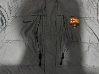 Abrigo FC Barcelona Nike Gris