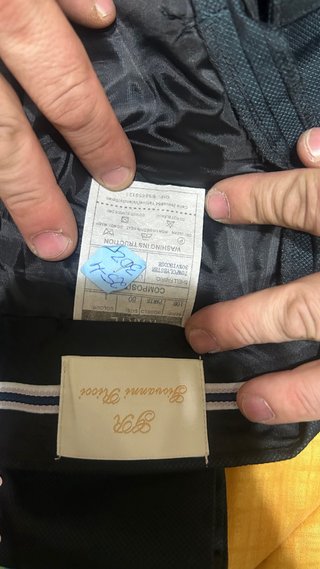 Traje de novio completo negro y azul