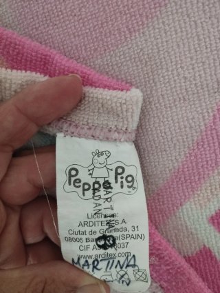 Poncho-toalla Peppa Pig para piscina o playa