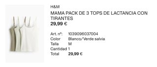 Conjunto ropa Maternidad H&M