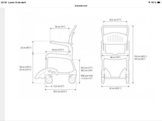 Silla ruedas baño ducha