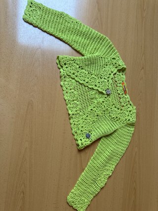 Conjunto Vestido y Chaqueta Crochet Talla 4/5
