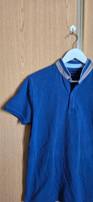 Polo Massimo Dutti Talla L Azul