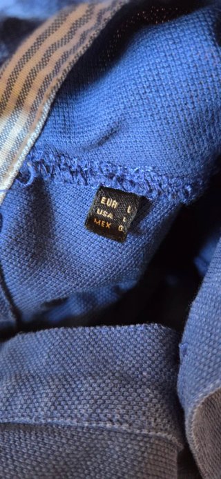 Polo Massimo Dutti Talla L Azul