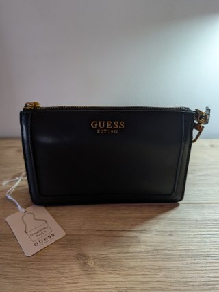 Borsetta Tracolla Guess Nera Oro Nuova