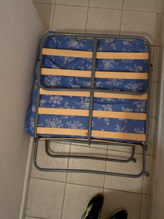 Cama plegable individual con colchón