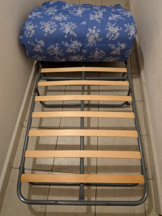 Cama plegable individual con colchón