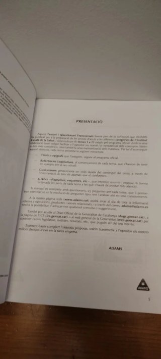 Libro Temari i Qüestionari Transversals