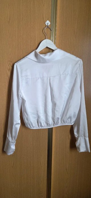 Camisa blanca manga larga talla L