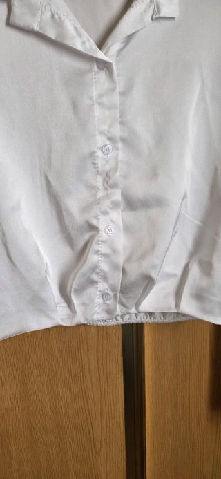 Camisa blanca manga larga talla L