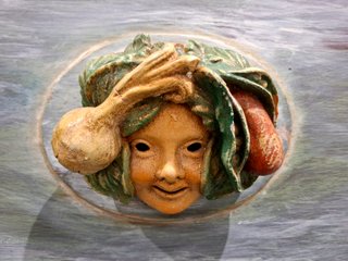 Cuadro Vintage Máscaras Terracota Toscana