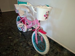 Bicicleta Niña Minnie 14 con Ruedines