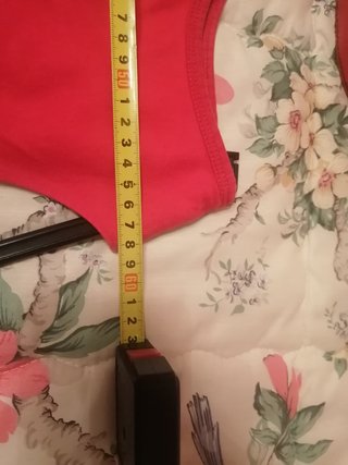 Top Rojo de algodón Talla M/38
