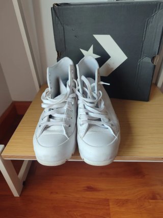 Converse Piel Blanca
