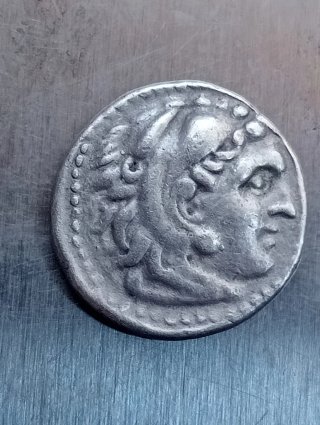 Réplica Dracma Griego Plata