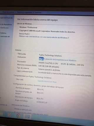 Portátil Fujitsu Negro/Plateado