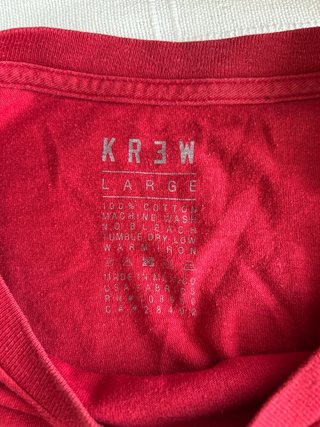 Camiseta KR3W Roja Talla L