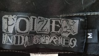 Pantalones góticos Poize con tirantes talla M