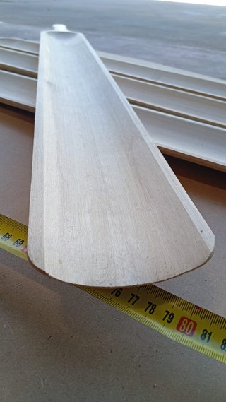 Palines de madera curvadas (4 unidades)