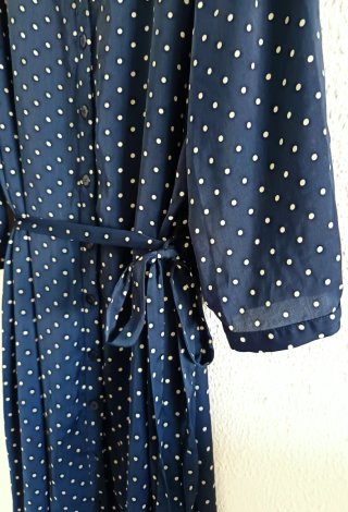 Vestido azul de lunares Talla y Moda talla 60