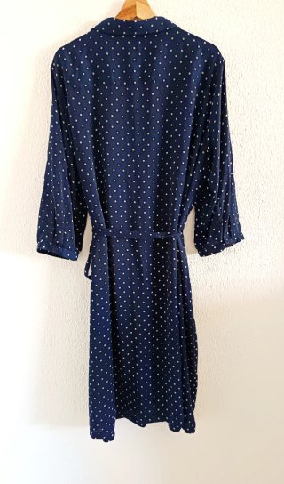Vestido azul de lunares Talla y Moda talla 60