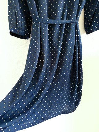 Vestido azul de lunares Talla y Moda talla 60