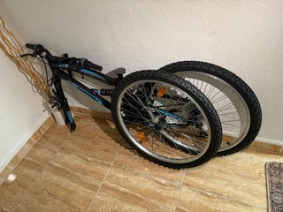 Bicicleta Neon Negra y Azul
