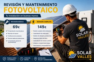 Revisión y mantenimiento FV desde 69€
