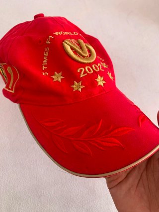 Gorra Michael Schumacher 2002 F1 Campeón Roja