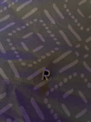 Charm Pandora Letra R Plata