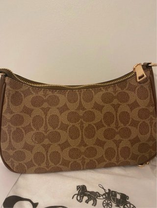 Bolso Coach Monogram Marrón y Beige