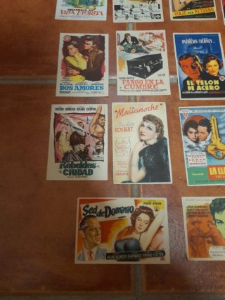 Lote programas de mano cine antiguos