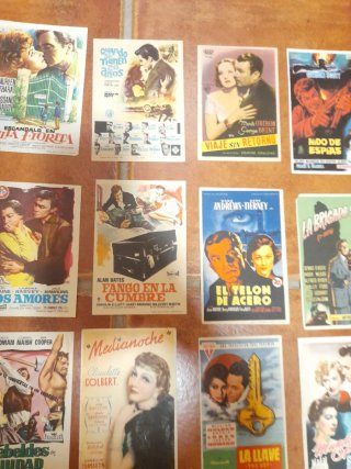 Lote programas de mano cine antiguos